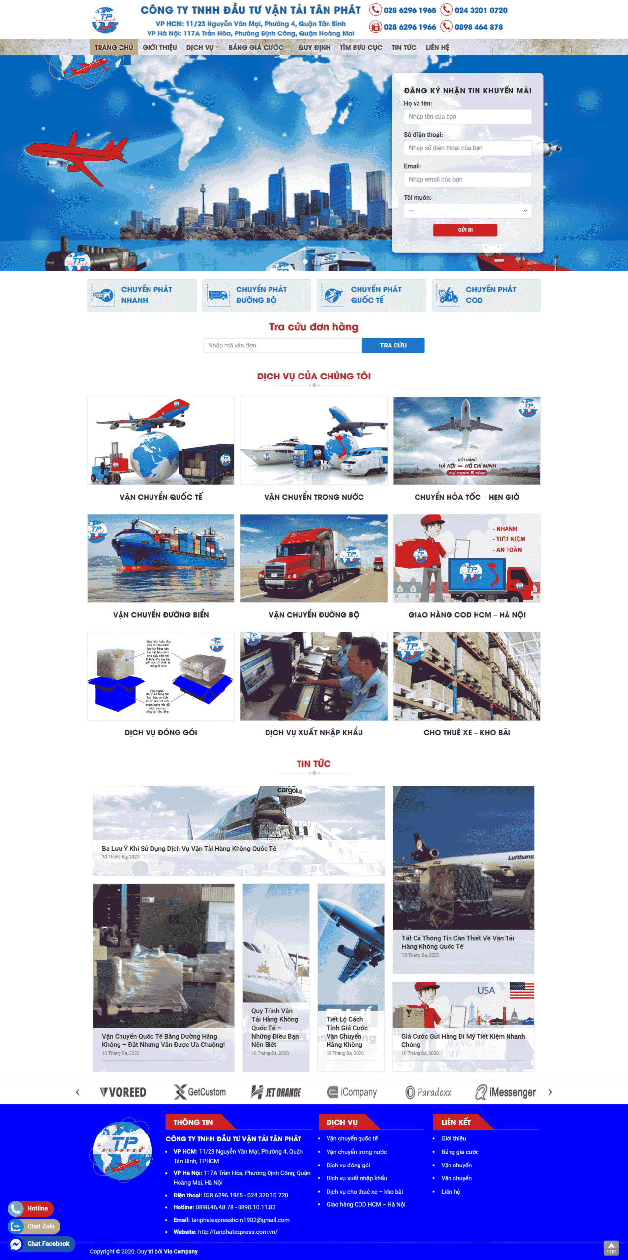 Dịch vụ vận chuyển Dịch vụ vận chuyển