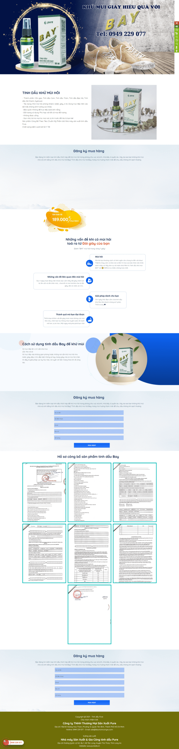 landing page sản phẩm