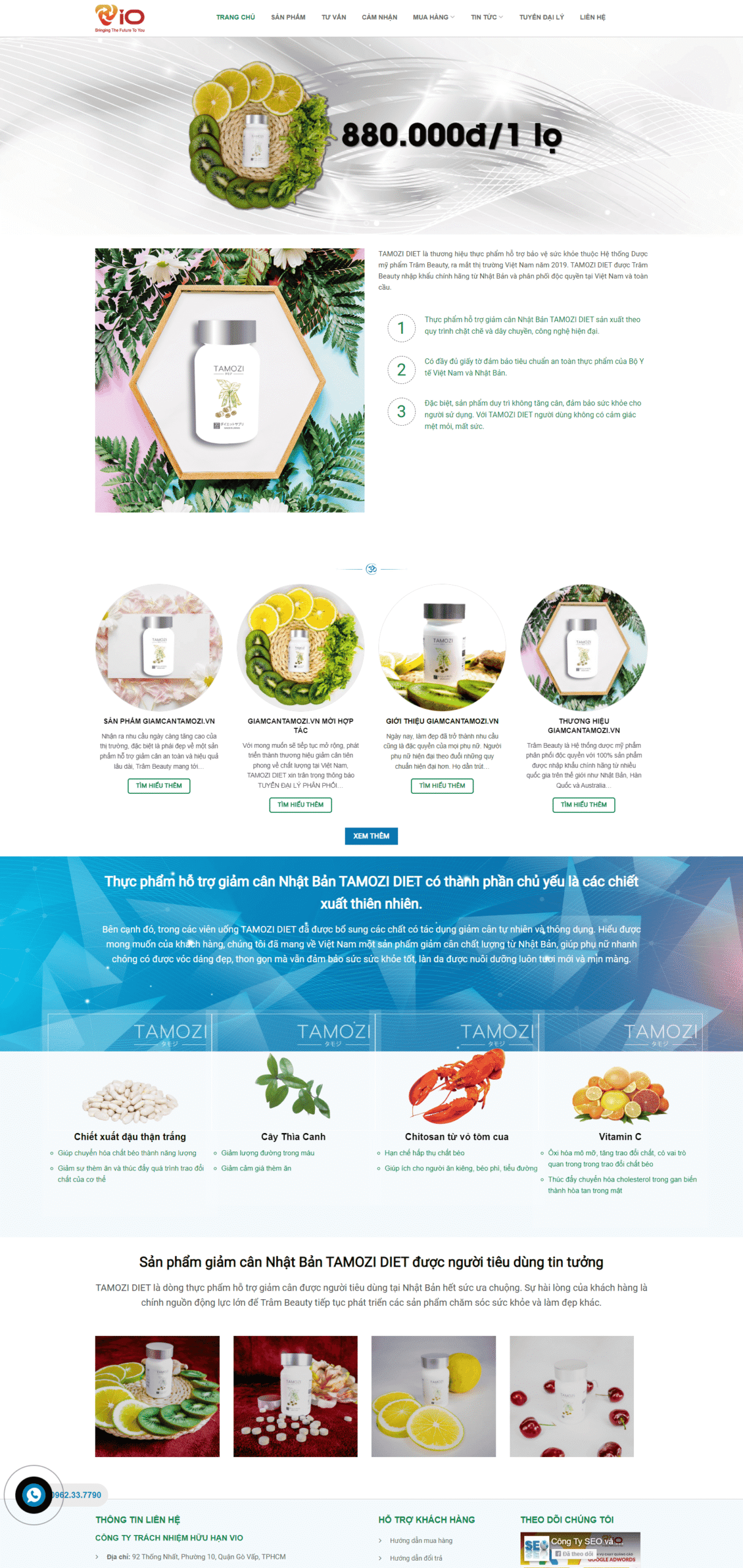 web thực phẩm chức năng