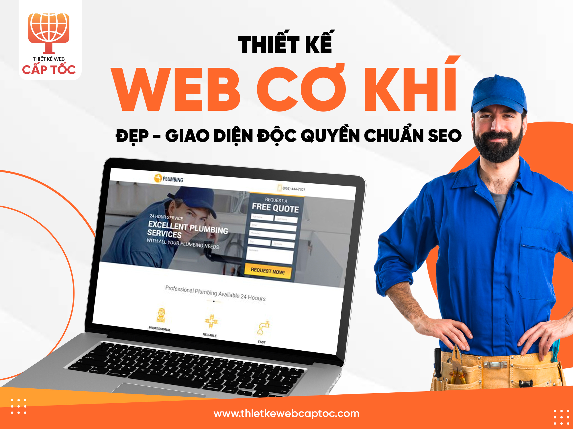 thiết kế web cơ khí đẹp