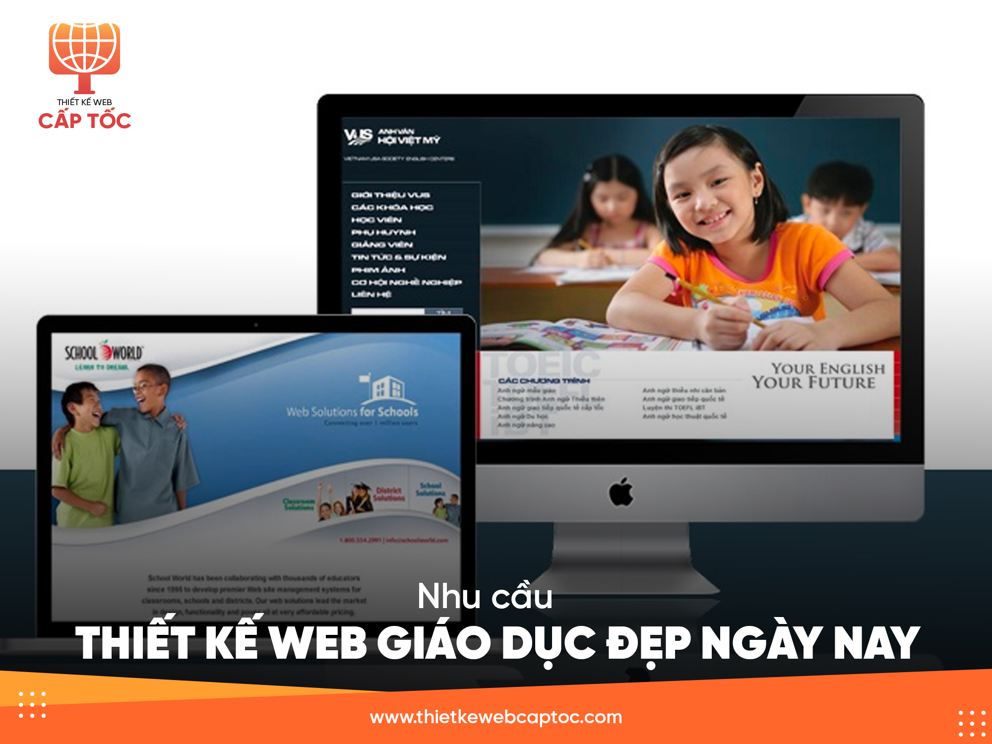 Nhu cầu thiết kế web giáo dục đẹp ngày nay