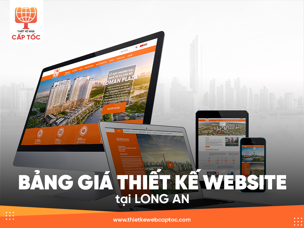 Bảng giá thiết kế website tại Long An